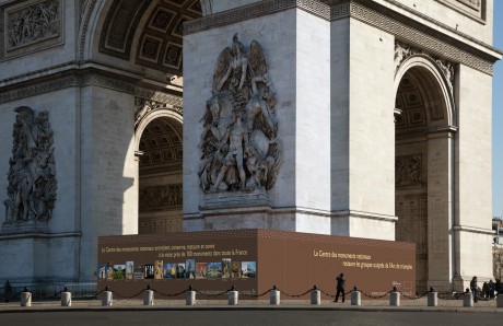 Tout pour plaire - signalétique -travaux restauration - Arc de triomphe - Centre des monuments nationaux